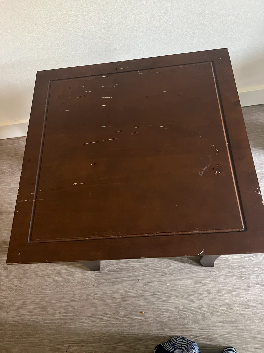 Wooden End Table with Drawer - photo 2