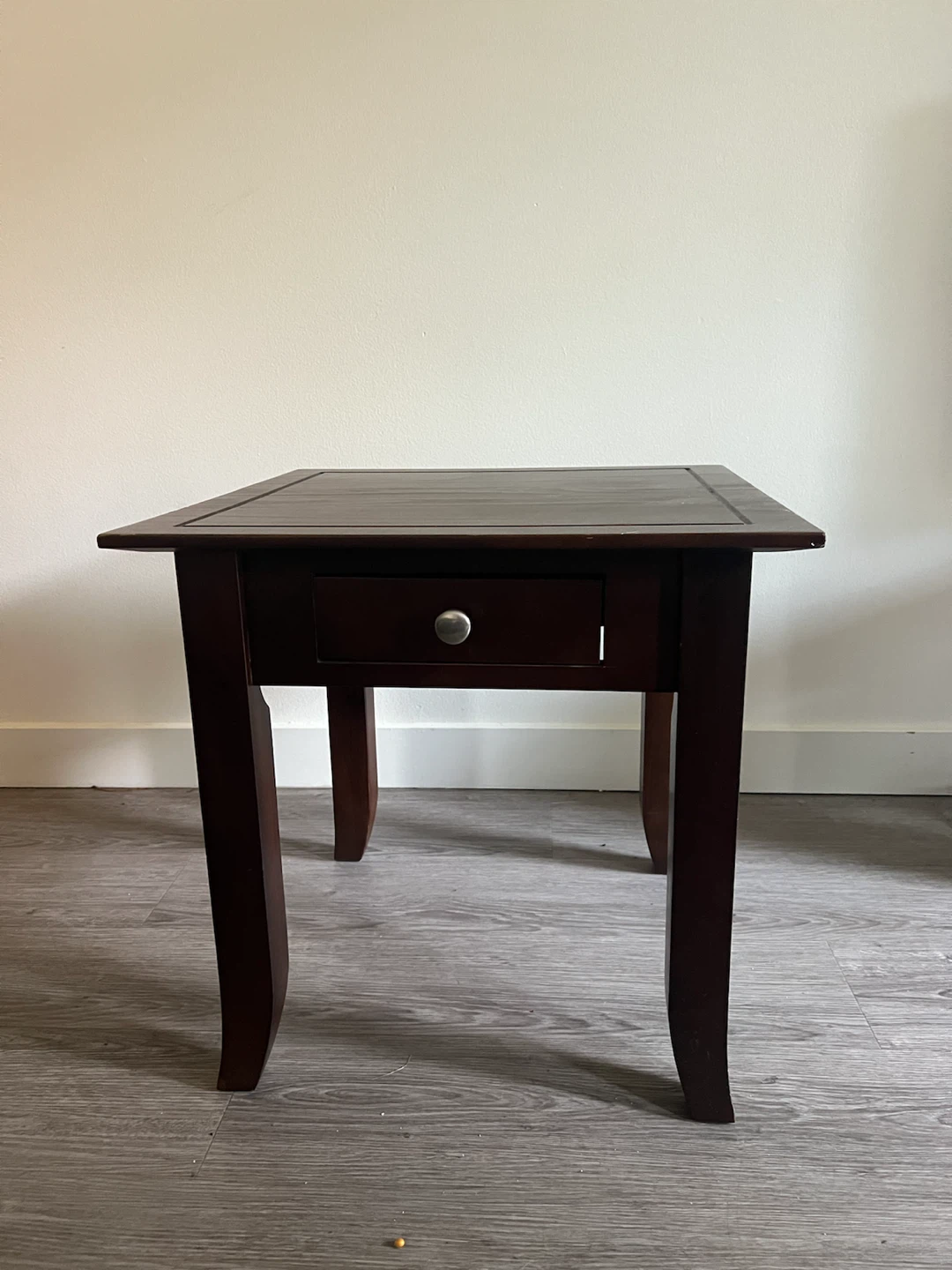 Wooden End Table with Drawer - photo 3