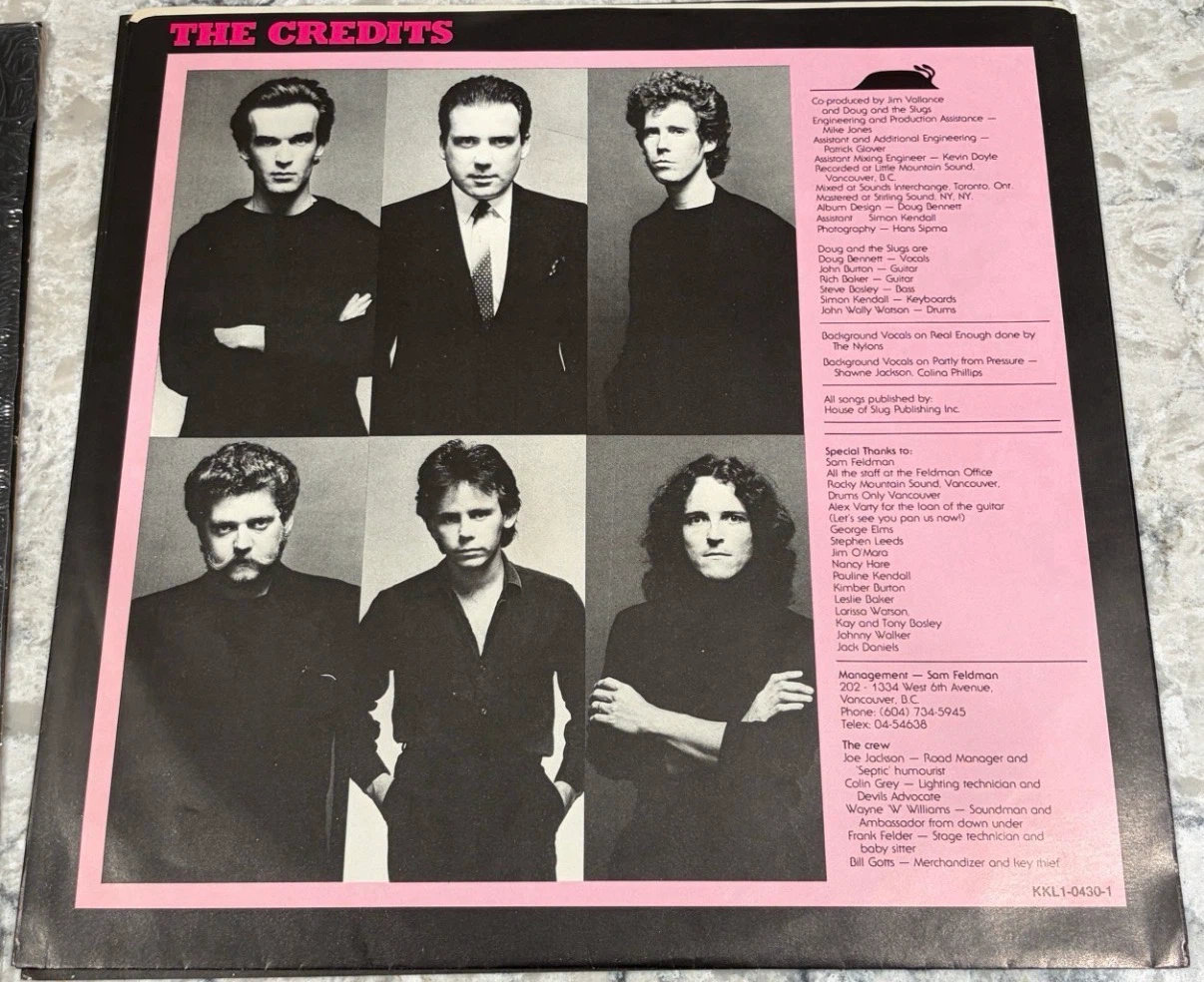 Doug and the Slugs Wrap It Vinyl (1981 🇨🇦 Ritdong)(KKL1-0430) - photo 4
