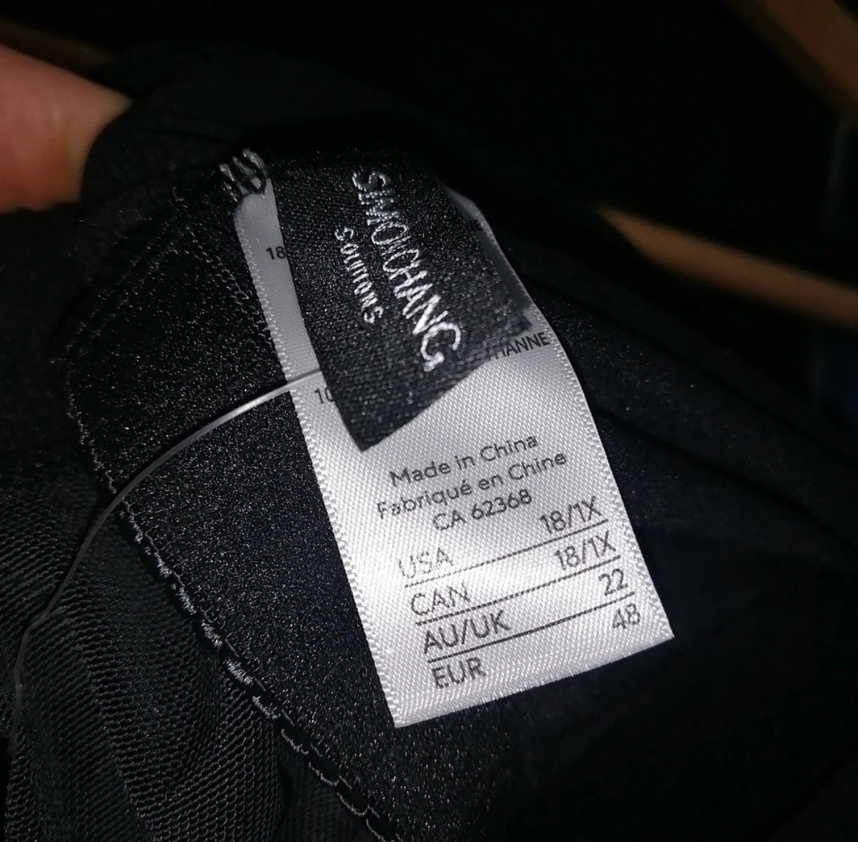 Simon Chang black bathing suit 18/1X - photo 5