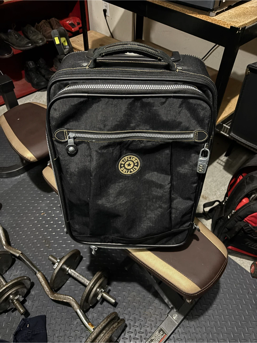 Kipling Black Carry-On Spinner Luggage