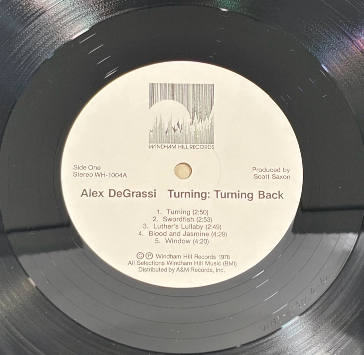 Alex De Grassi Turning: Turning Back 1978 Record (WH-1004) - photo 5