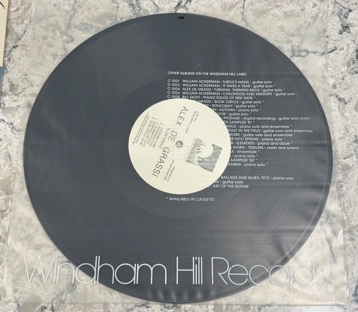 Alex de Grassi Slow Circle 1979 Vinyl Record (WH-1009) - photo 3