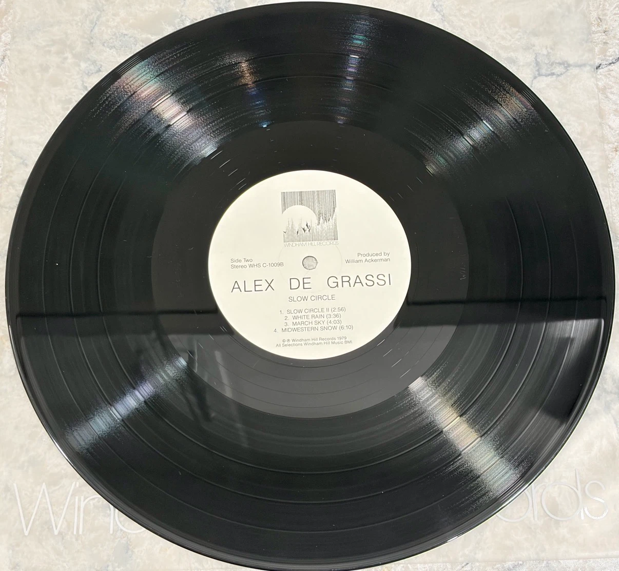 Alex de Grassi Slow Circle 1979 Vinyl Record (WH-1009) - photo 5