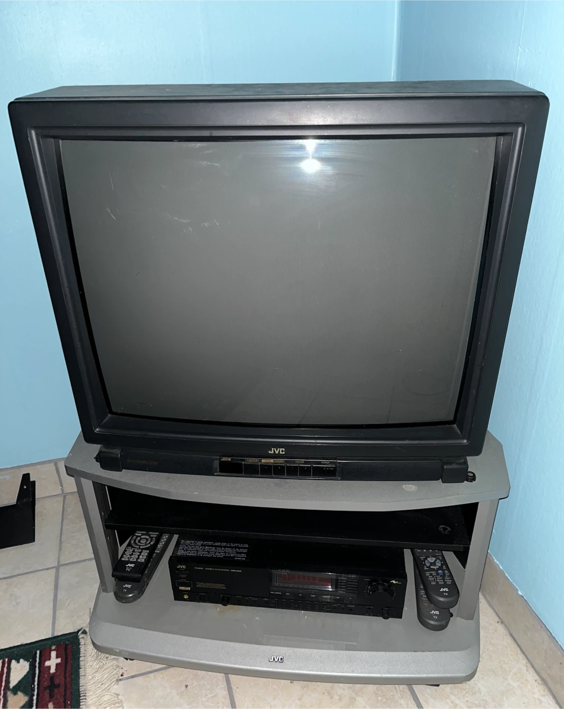 JVC 27” CRT with remote and free stand. - photo 2