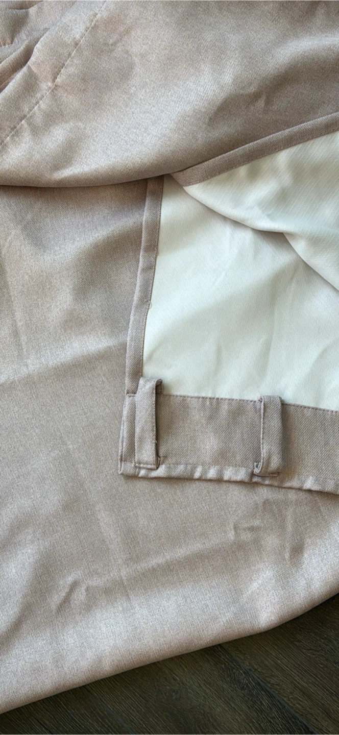 Rose Pink Back Tab Curtains - photo 3