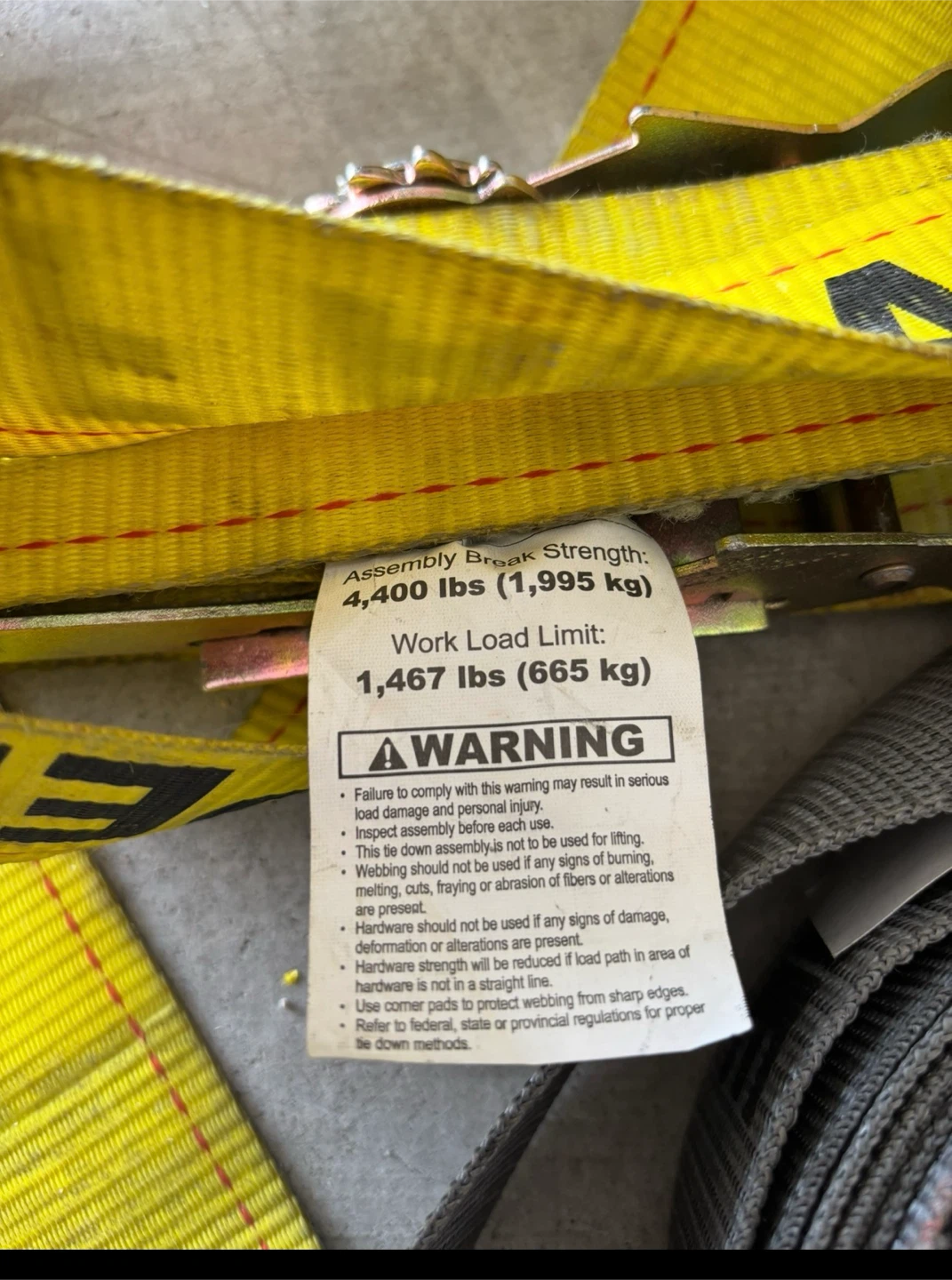 Ratchet Tie Down Straps (Set of 4)