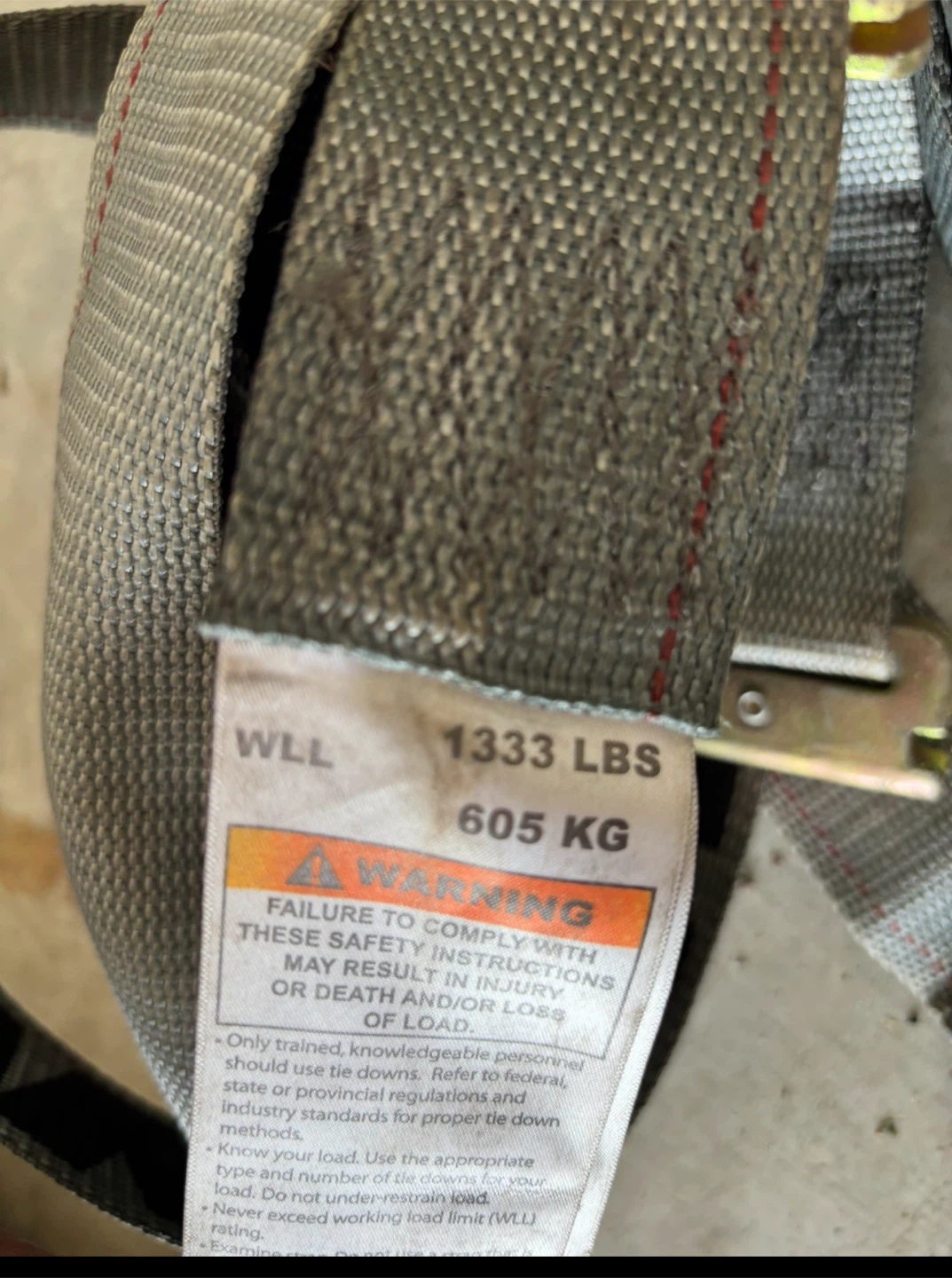 Ratchet Tie Down Straps (Set of 4) - photo 3