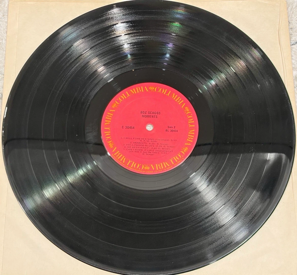 Boz Scaggs – Moments 1971 🇨🇦 Columbia (C 30454) Record - photo 4