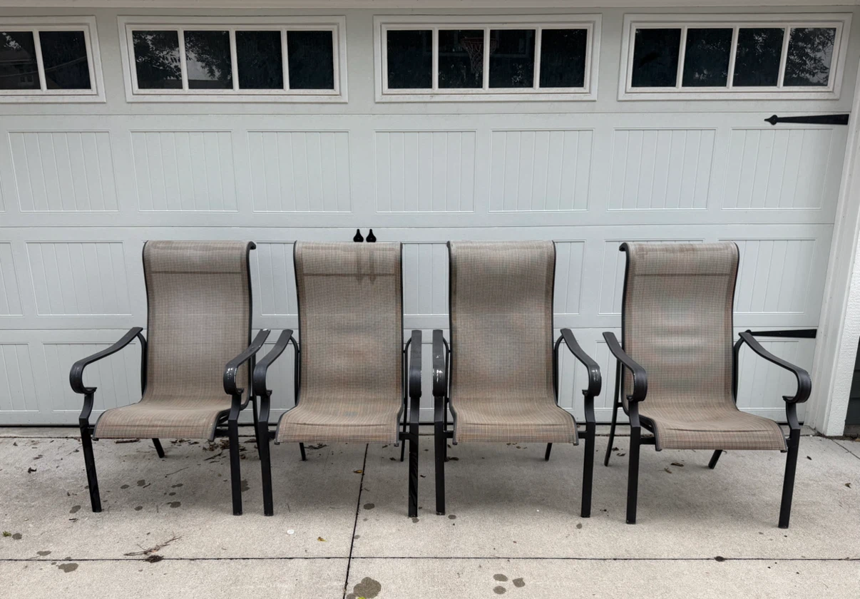 Set of 4 Patio Chairs $50 All