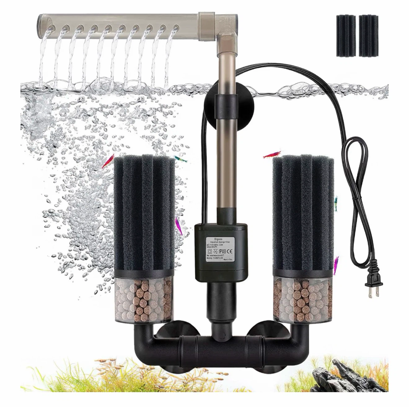 Aquarium Electric Sponge Filter with Pump