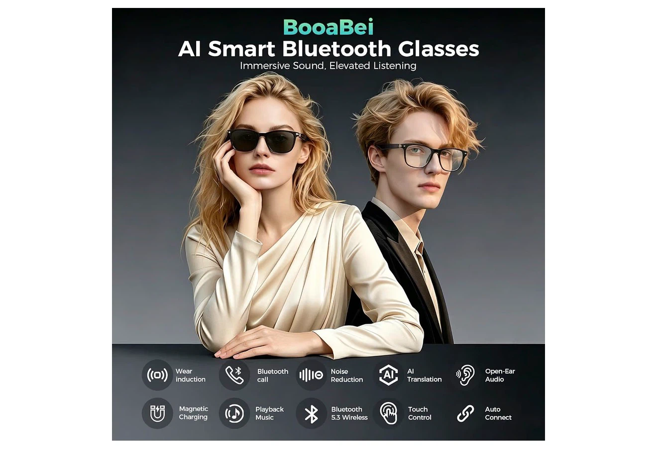 BooaBei AI Smart Bluetooth Glasses - photo 2