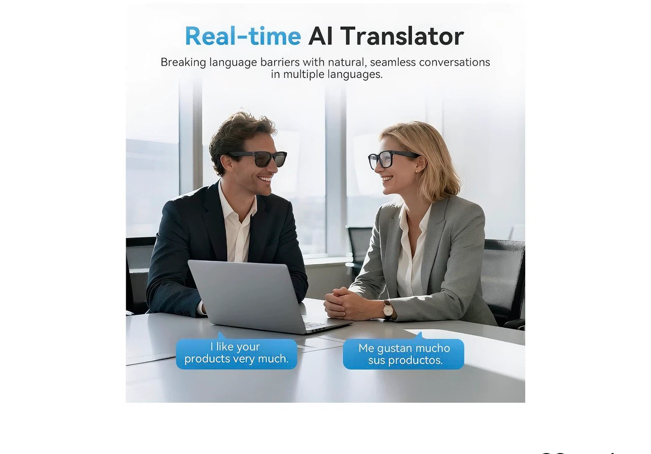 Smart Glasses with 8MP 4K Camera and AI Translator - photo 4