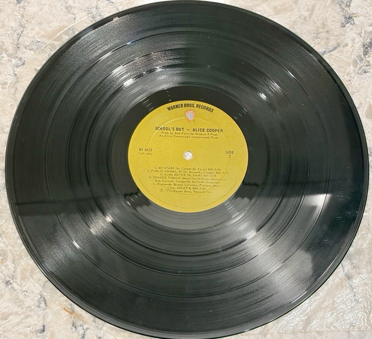 Alice Cooper School’s Out 1972 🇨🇦 (BS 2623) Desk Cover Record - photo 5