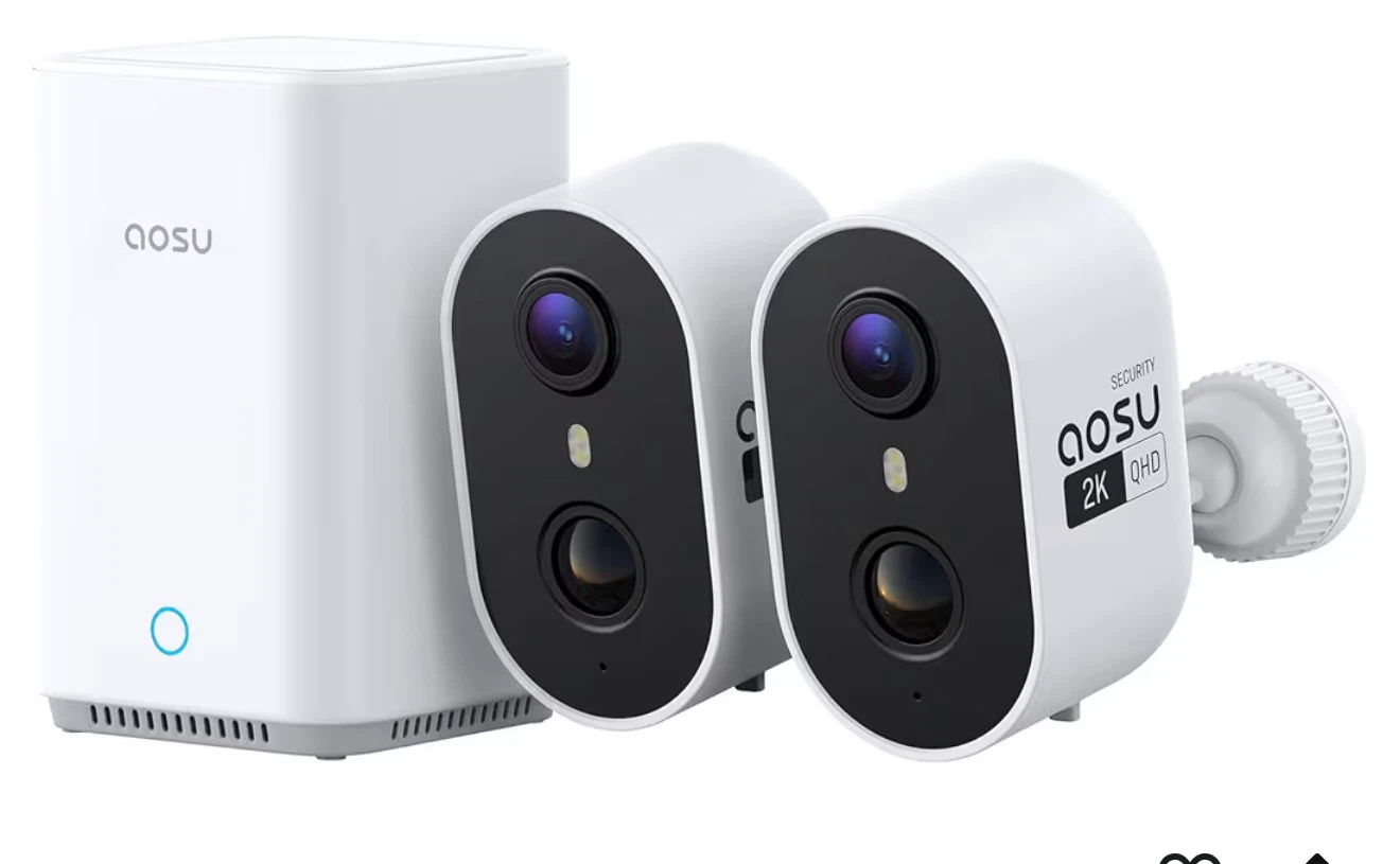 Aosu Wireless Security Camera System - 2 Cam Kit