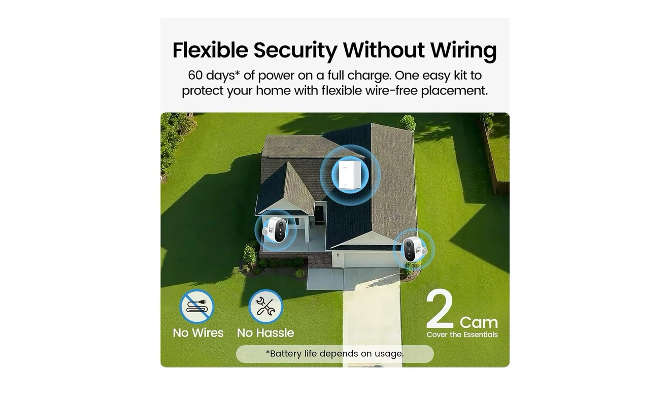 Aosu Wireless Security Camera System - 2 Cam Kit - photo 3