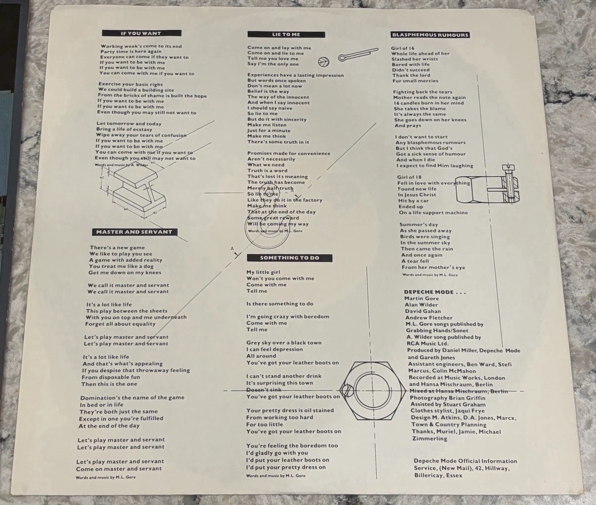 Depeche Mode Some Great Reward Record 1984 🇨🇦 Press (92 51941) Q - photo 4