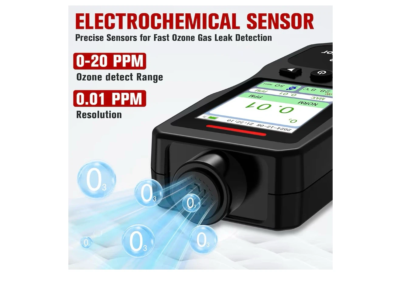 Ozone Gas Detector - Electrochemical Sensor - 0-20 PPM Range - photo 2