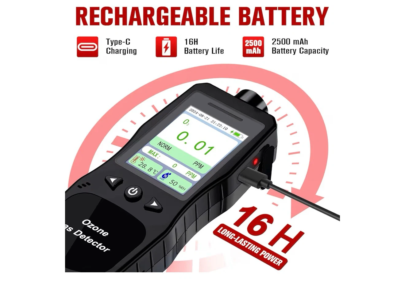 Ozone Gas Detector - Electrochemical Sensor - 0-20 PPM Range - photo 4