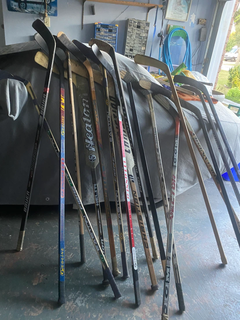 Mixed Lot of Hockey Sticks