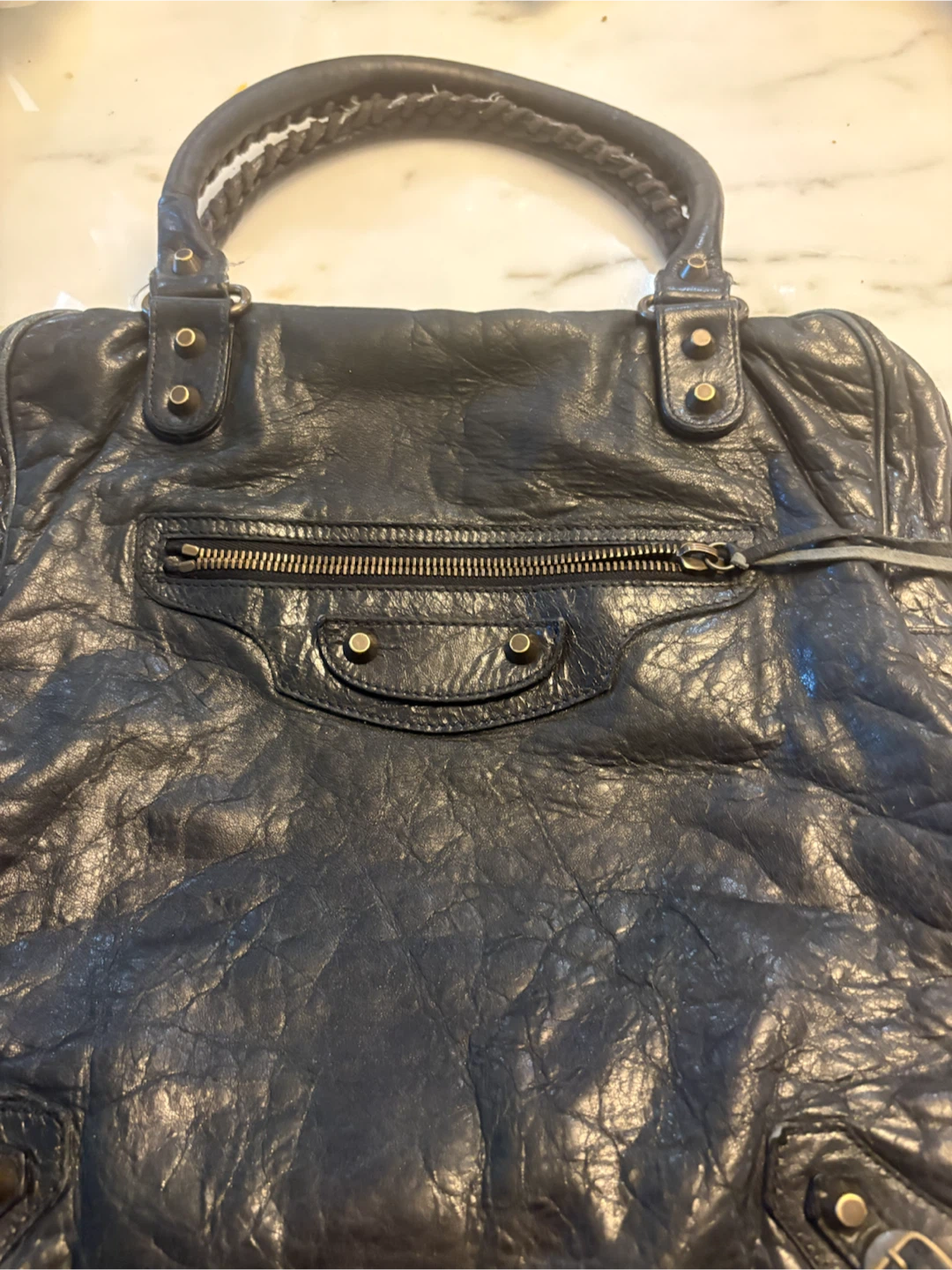 Balenciaga Black Leather City Bag - photo 3