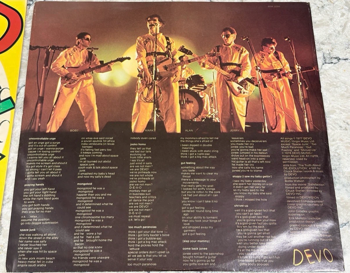 DEVO Q: Are We Not Men? A: We Are Devo! 1978 Record (BSK 3239) - photo 4