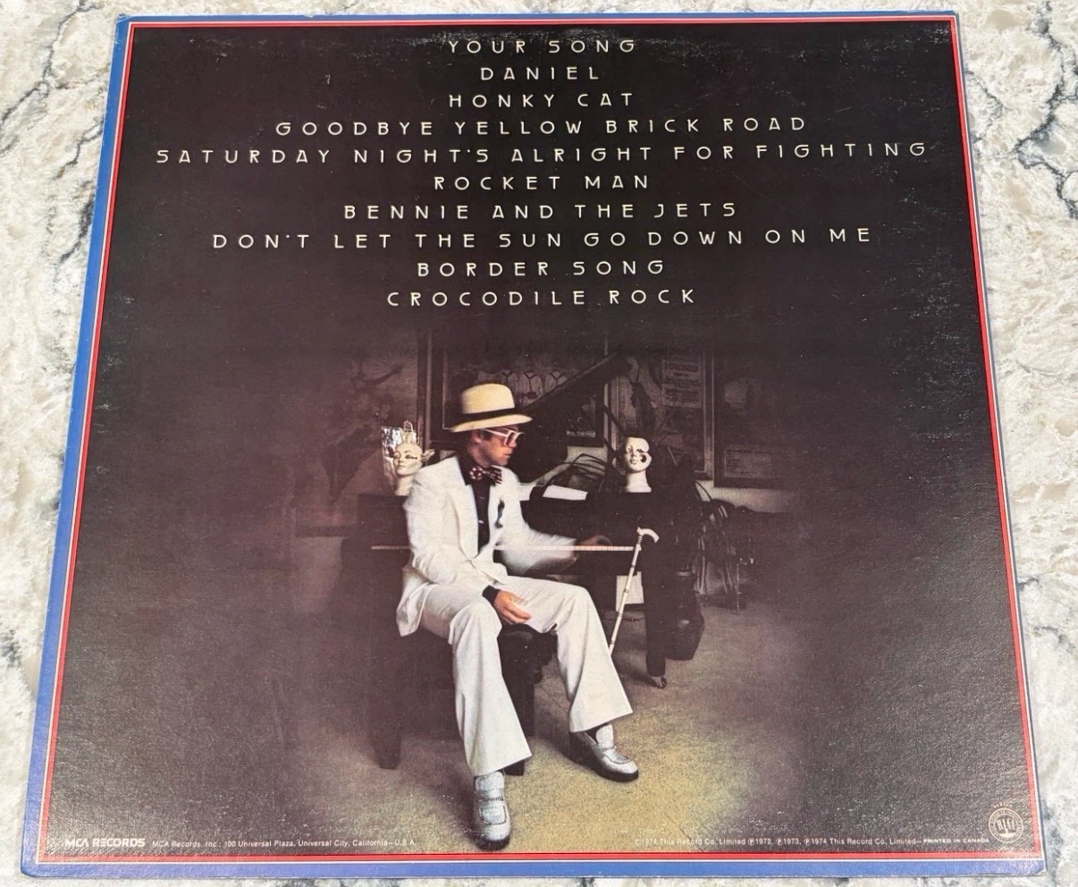 Elton John Greatest Hits 1974 Record (MCA 2128) 🇨🇦 - photo 2