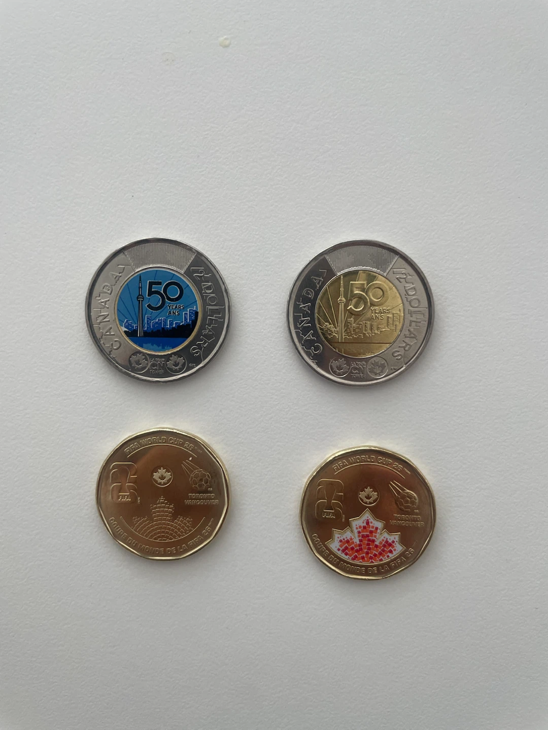 (Exchange) Canada 50th Anniversary and FIFA World Cup 2026 Coins