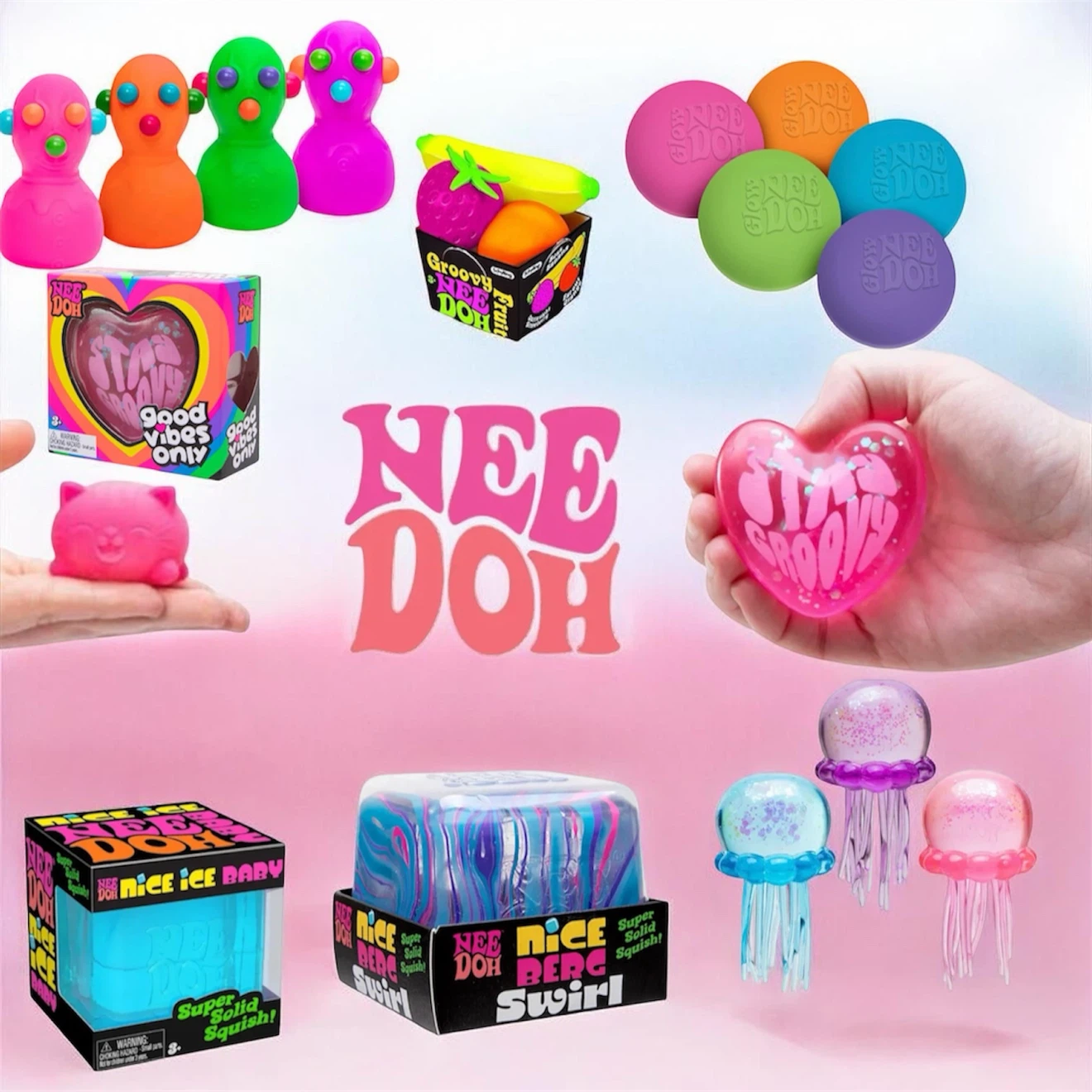 Authentic Nee Doh Squishy Toys