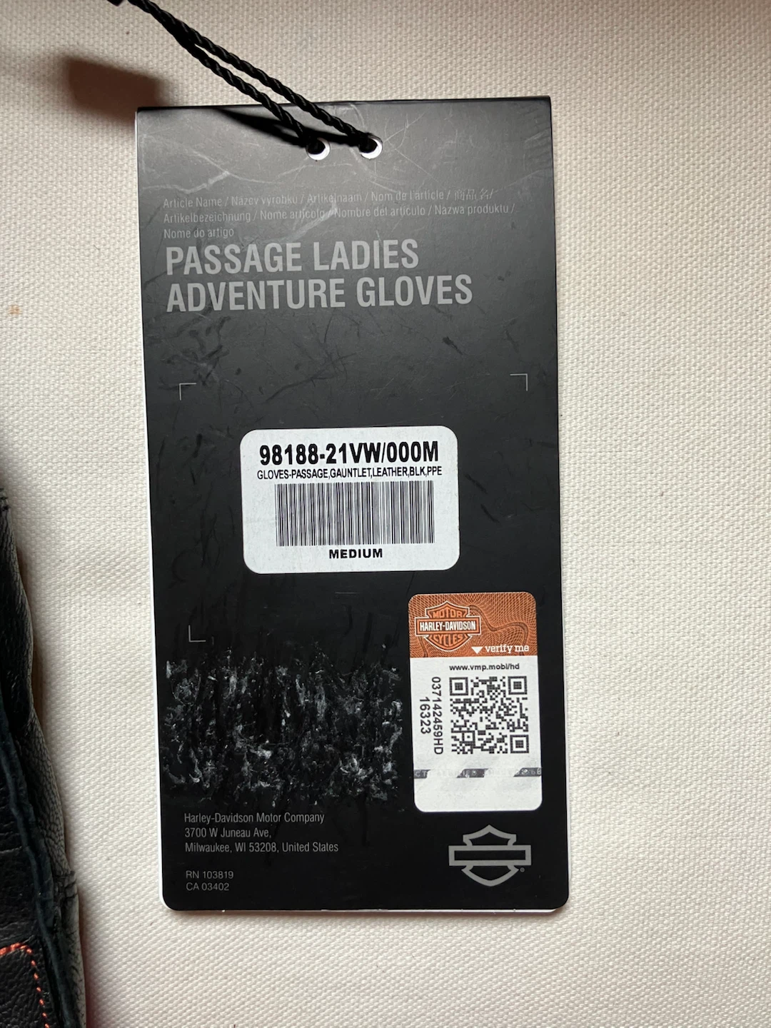 Harley-Davidson Women Passage Adventure Gloves - size Med - photo 3