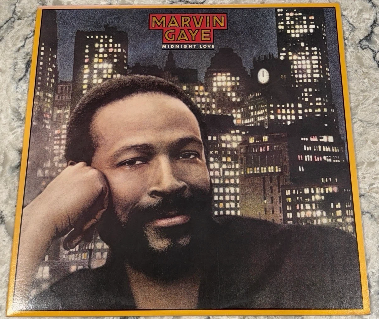 Marvin Gaye Midnight Love Record 1982 Columbia (FC 38197)