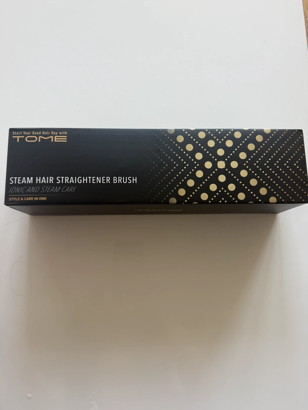 Tome Steam Hair Straightening Brush - Pink
