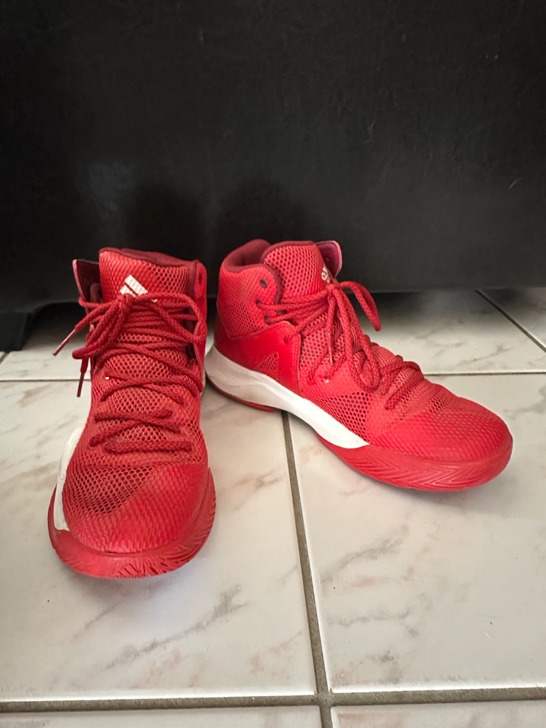 Adidas Red Basketball Shoes - photo 2