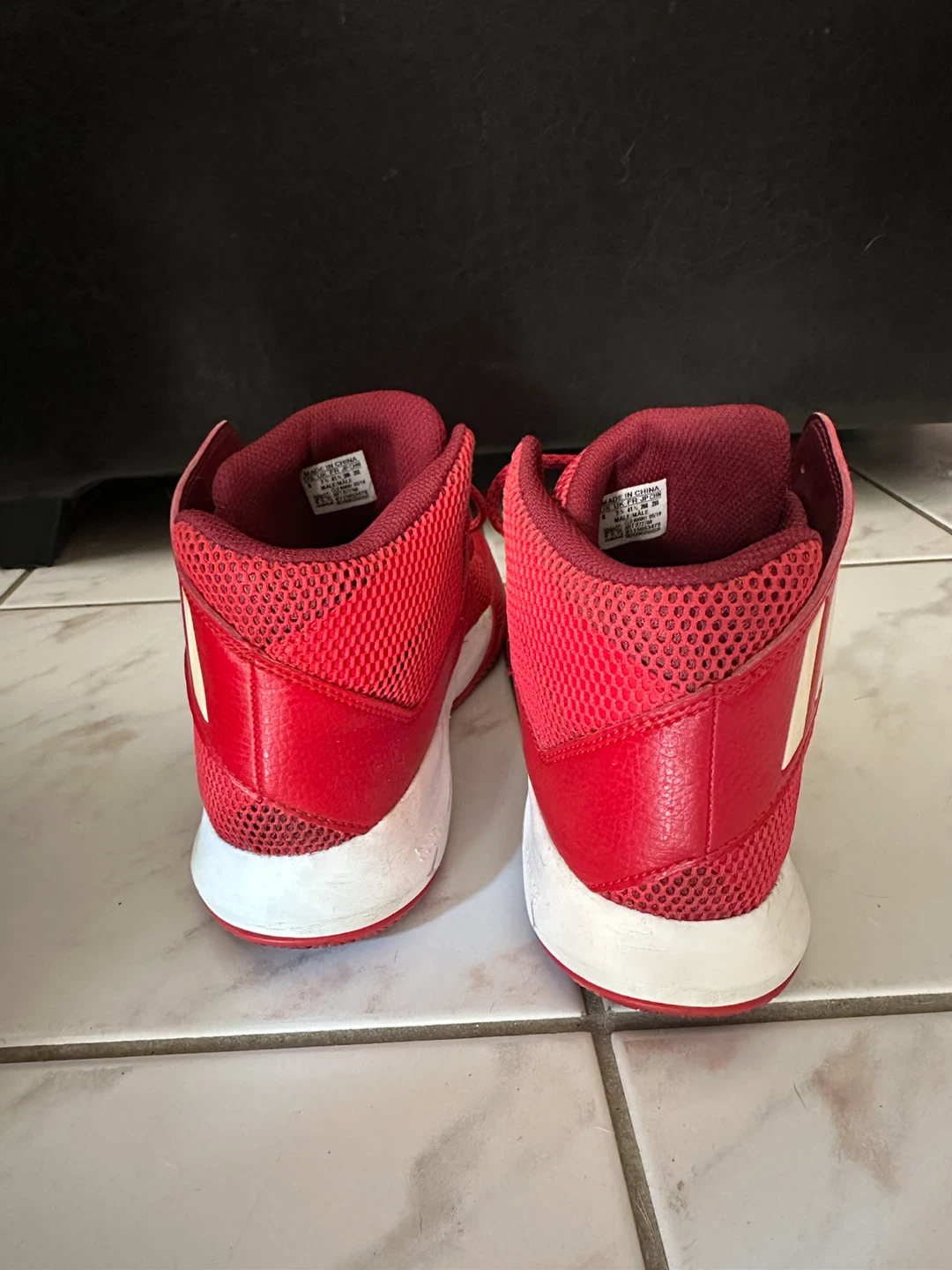 Adidas Red Basketball Shoes - photo 3