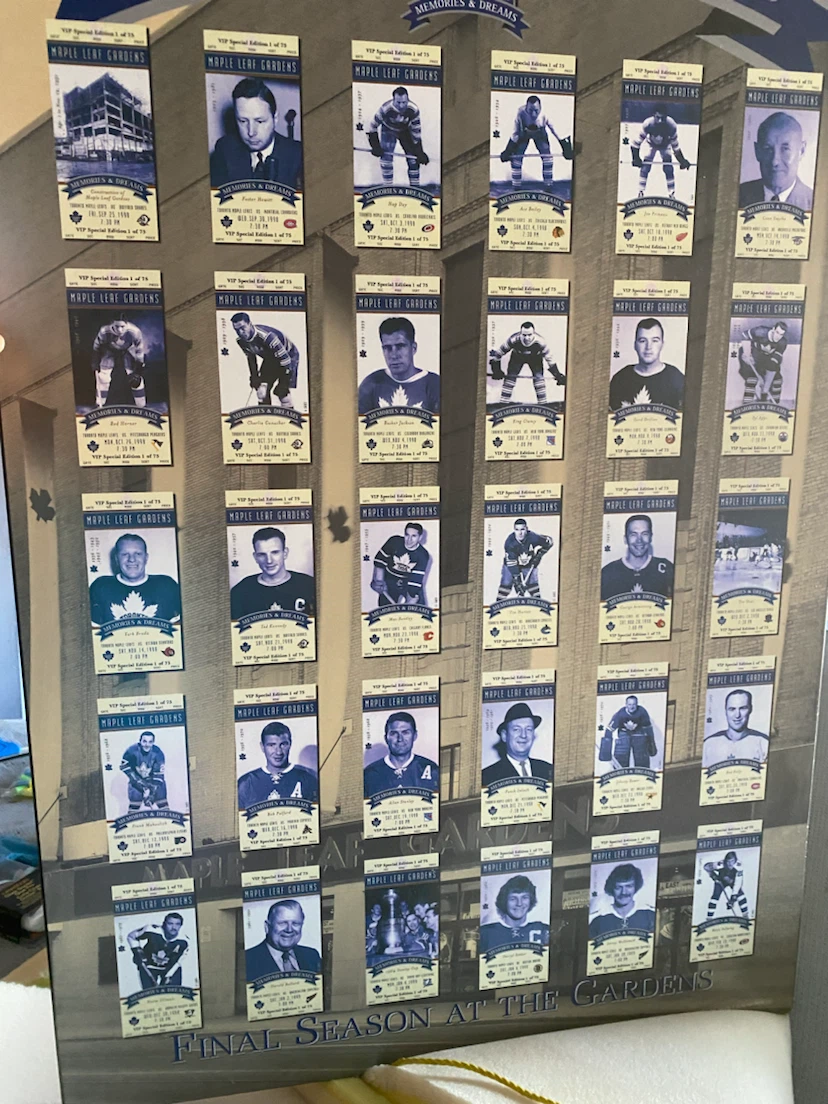 "Final Season at The Gardens" Memorabilia Display