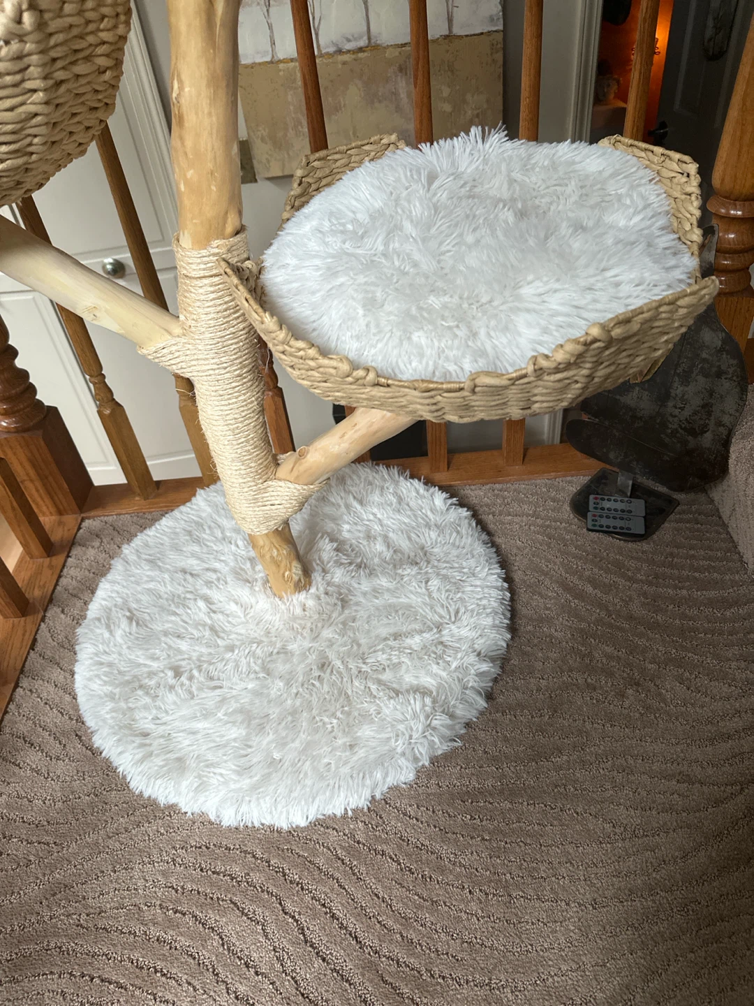 Fluffy Cat Tree with Multiple Perches - photo 2