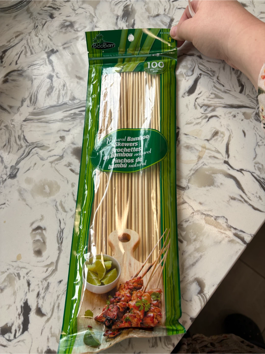 BooBam Natural Bamboo Skewers - 3 Packs Available