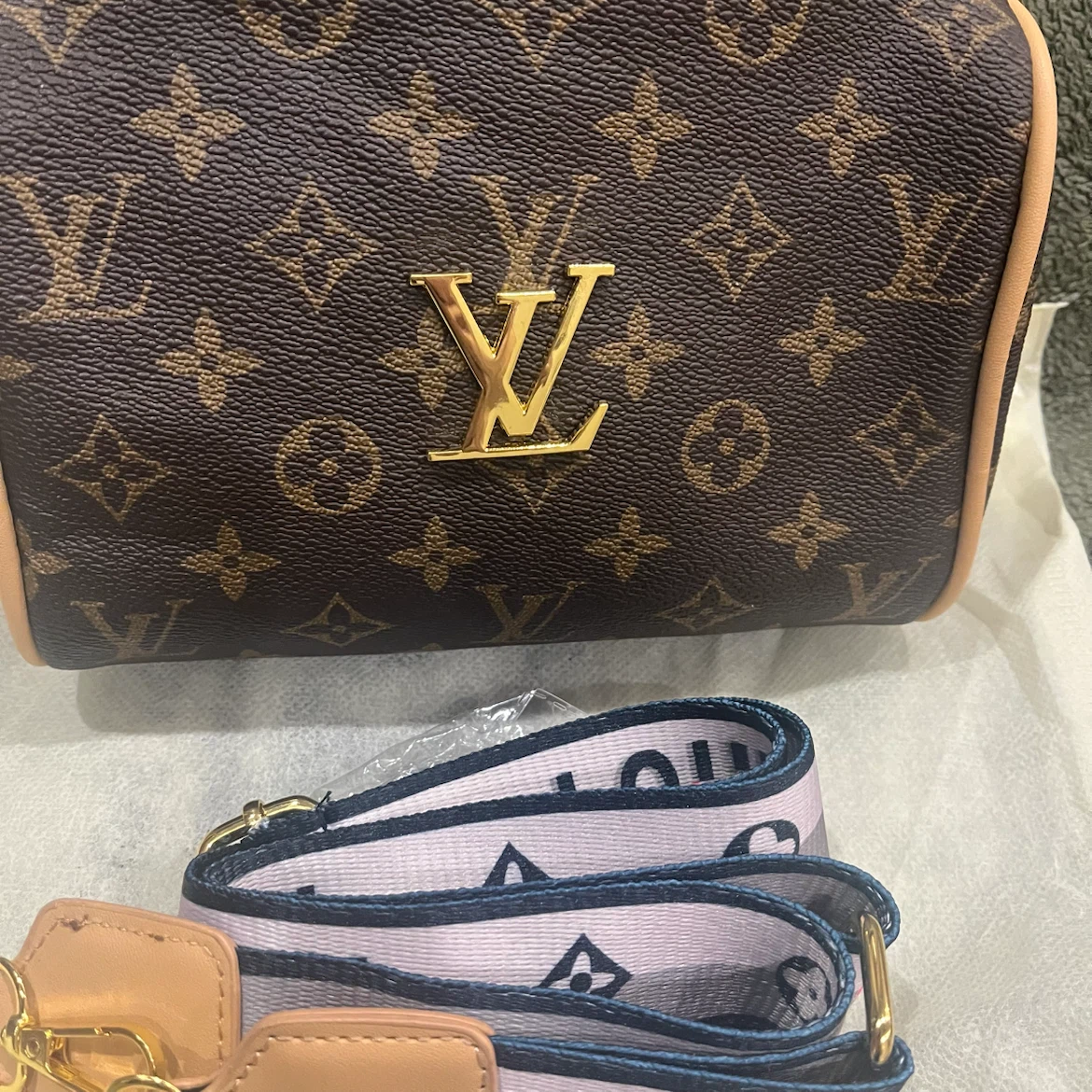 Monogram Speedy brown  Pouch Bag - photo 2