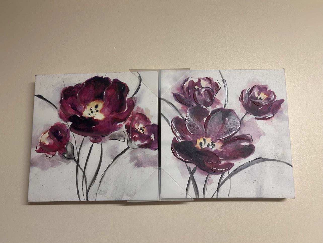 Floral Canvas Wall Art (Set of 2)