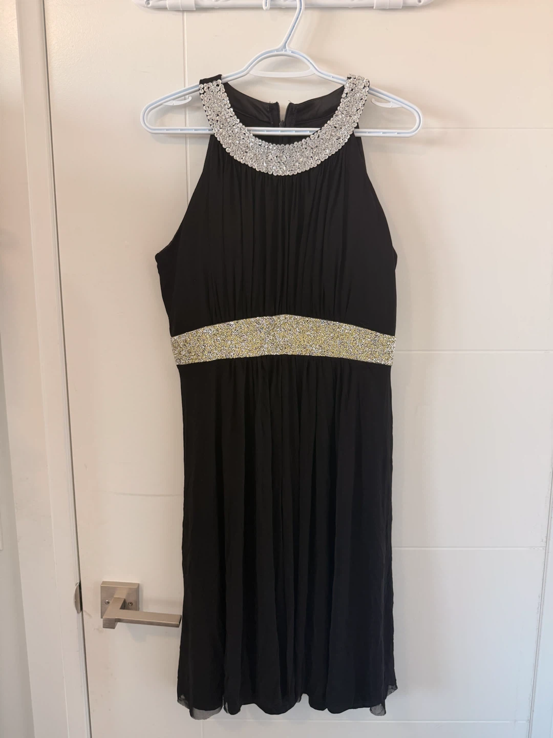 Tara Collection Black Embellished Halter Dress XXL