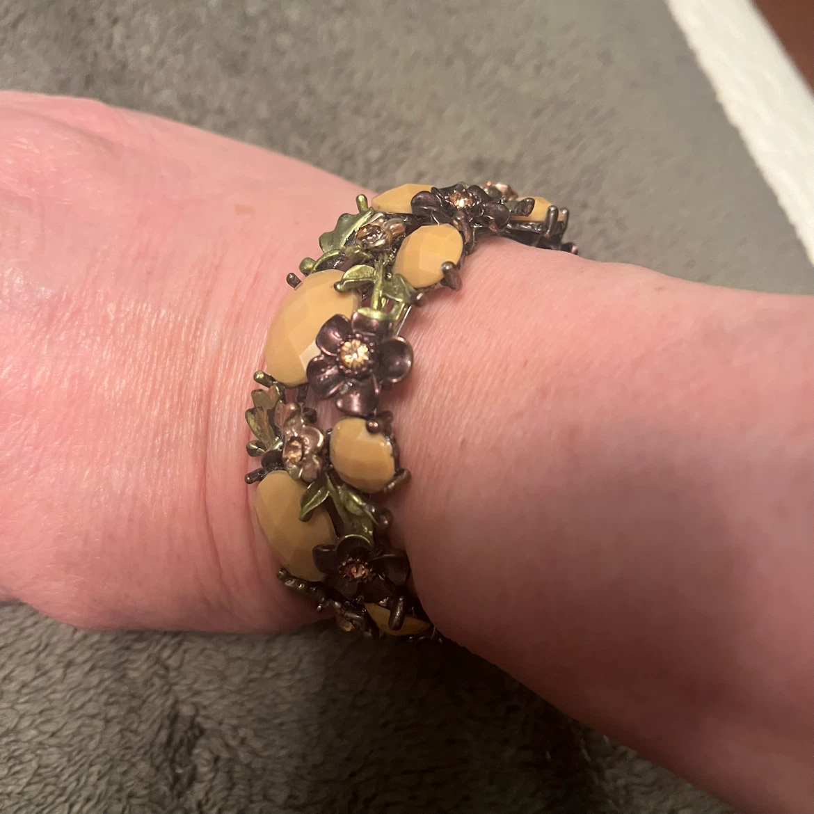 Floral Charm Bracelet