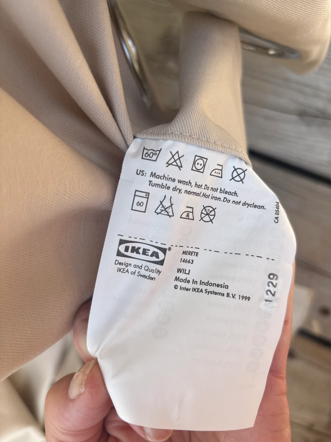 IKEA WILJ Outdoor Curtain - Beige - photo 3