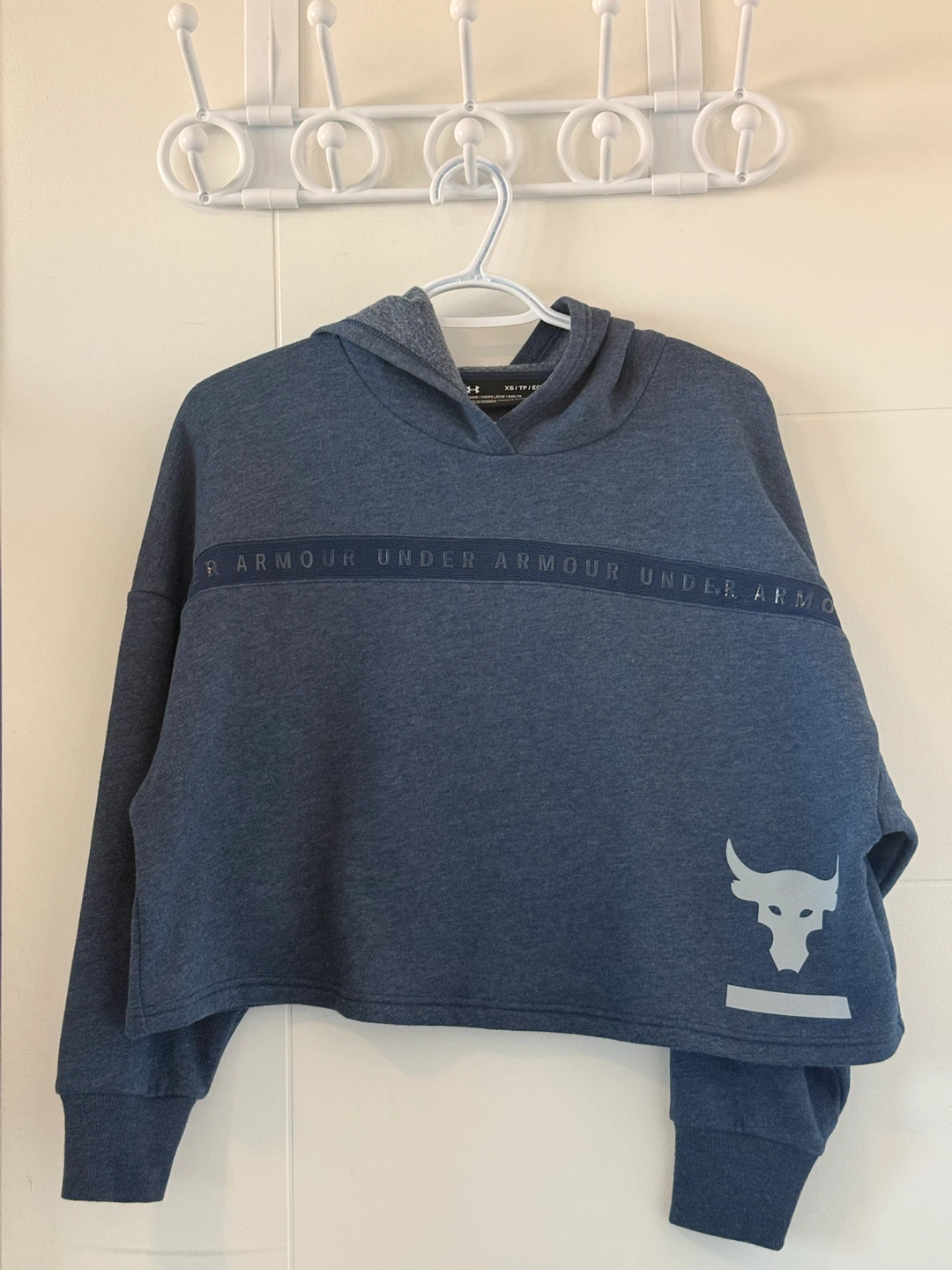 Under Armour Blue Cropped Hoodie