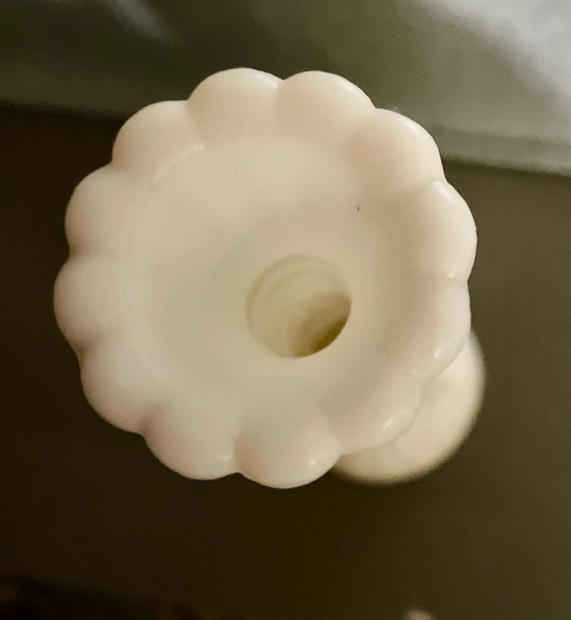 White Milk Glass Bud Vase - photo 5