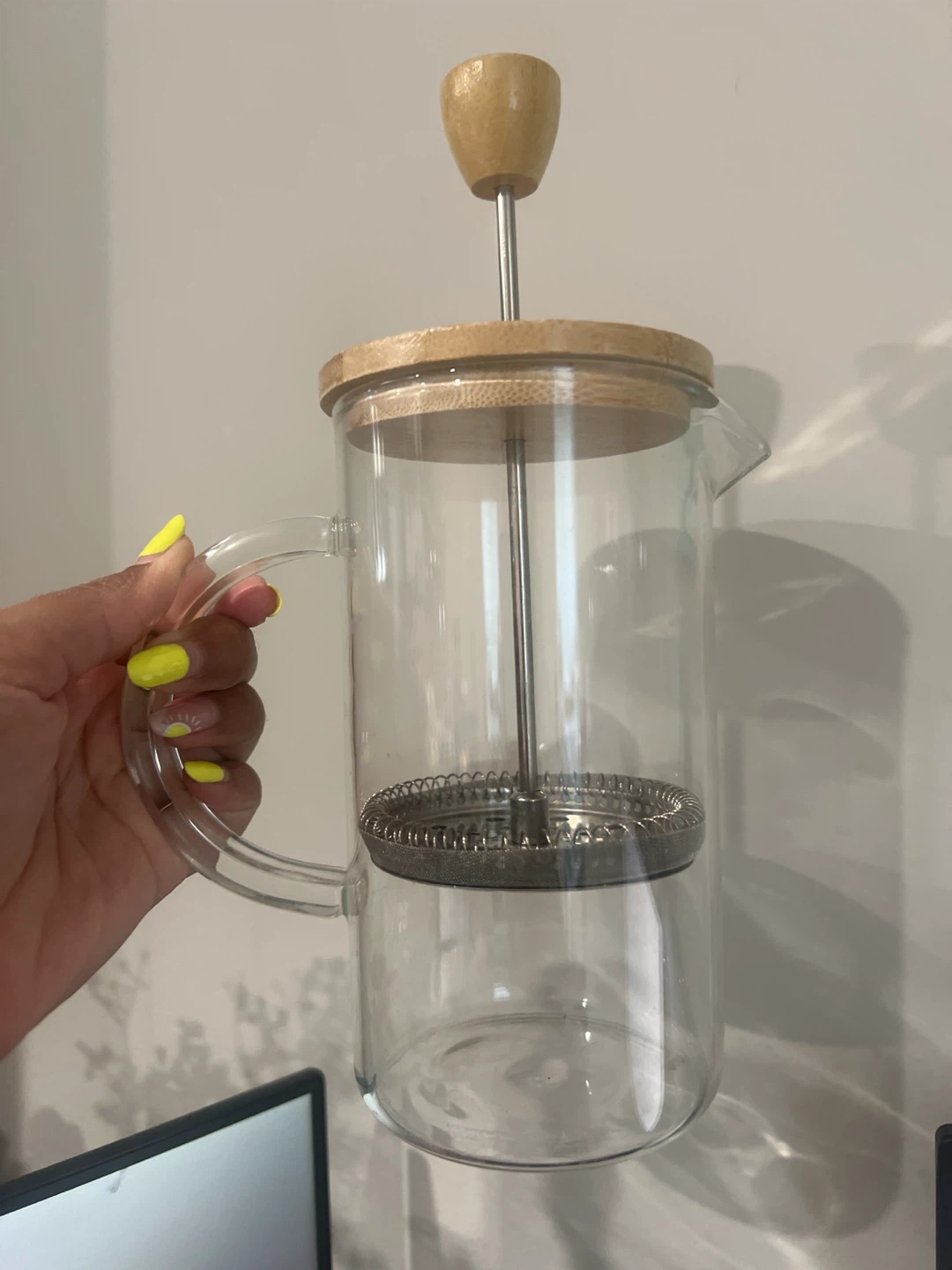 Glass French Press with Bamboo Lid