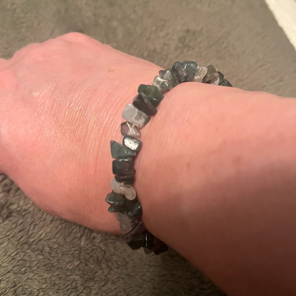Moss Agate Chip Bracelet - photo 2
