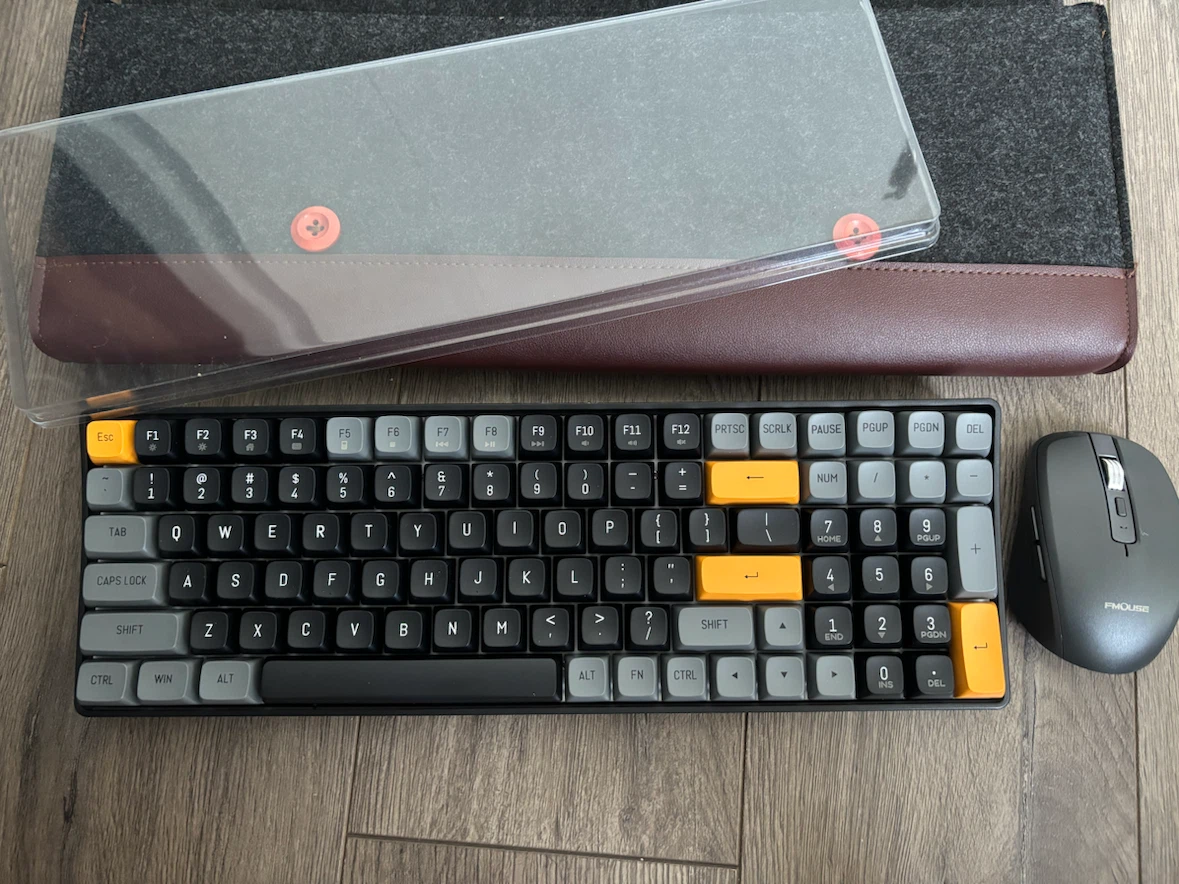 Wireless Mechanical Keyboard and FMOUSE Wireless Mouse Bundle - photo 2