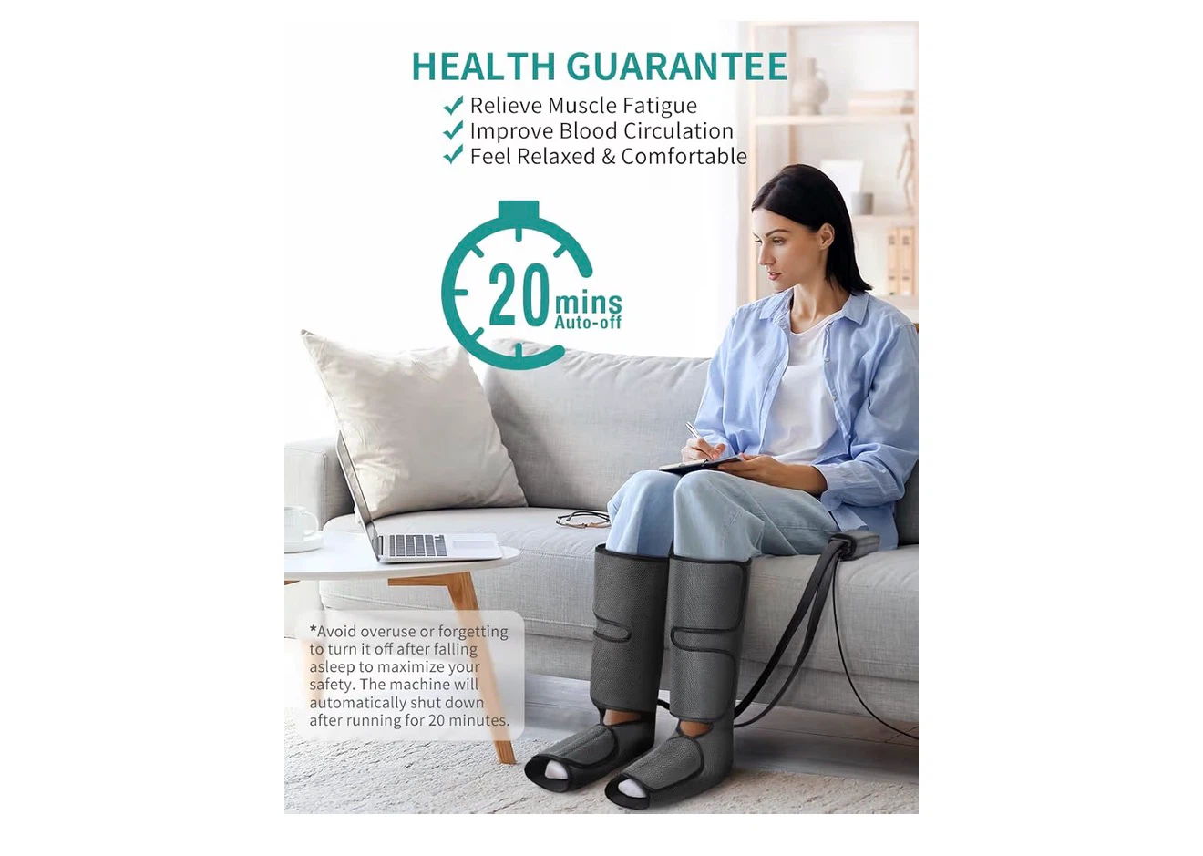 Nekteck Leg Massager with Heat - photo 3