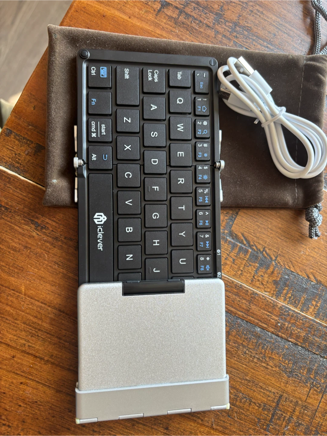 iClever Foldable Bluetooth Keyboard with Trackpad - photo 2