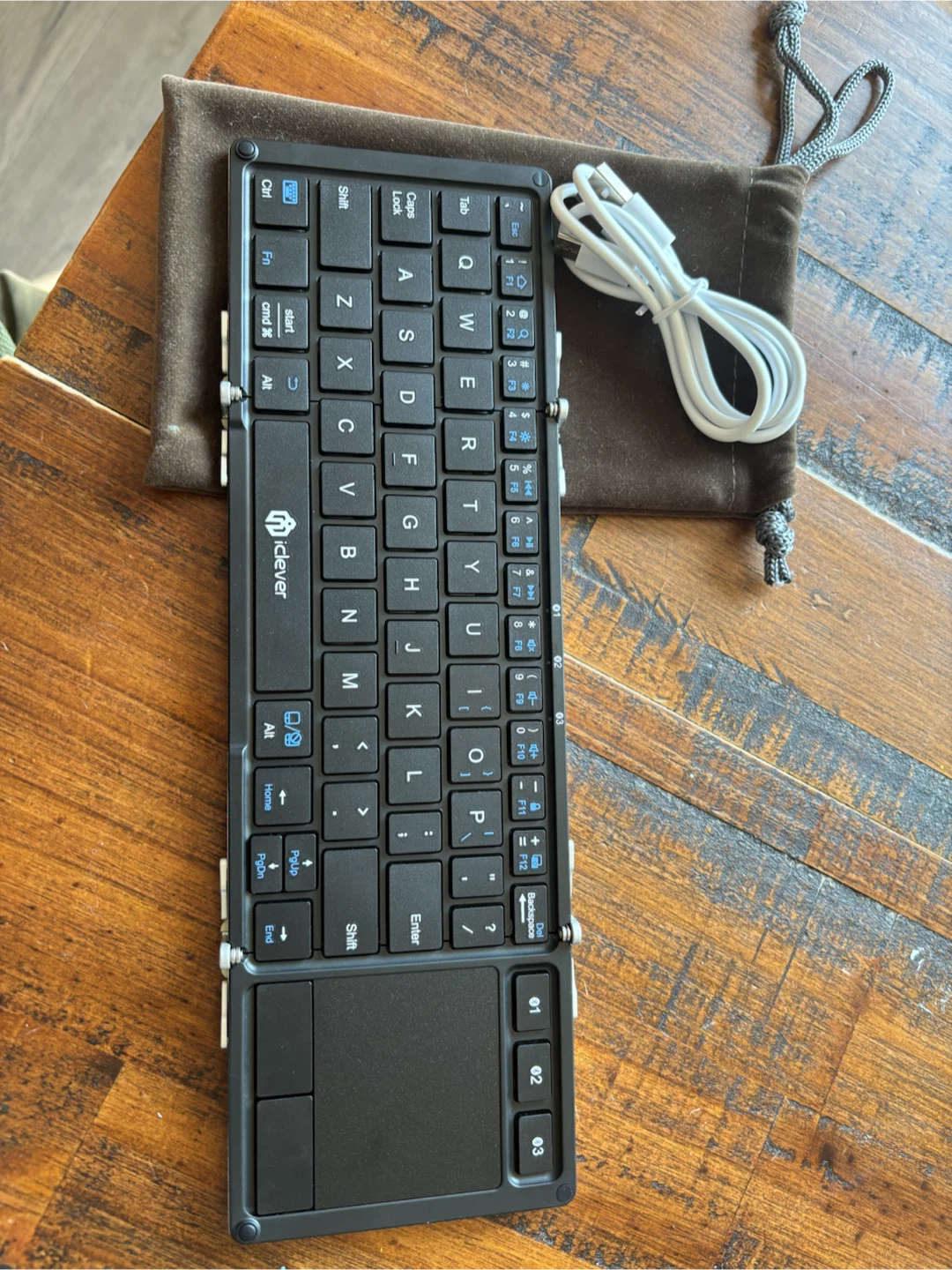 iClever Foldable Bluetooth Keyboard with Trackpad - photo 3